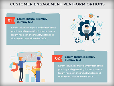 Customer Engagement Platform Infographic flatdesign infographic information information design