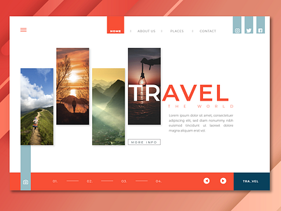 Travel Landing page Design