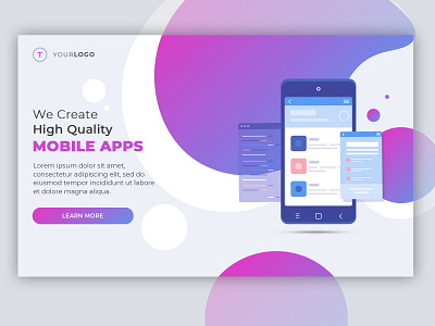 Mobile App Landing Page Design