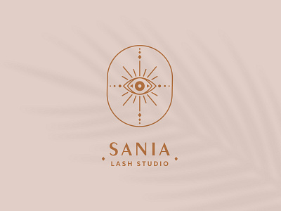 Sania Lash Studio Logo Design brand identity branding logo logo design logodesign