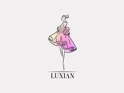 luxian Maison Logo Design brand identity branding clothing design logo logo design logodesign