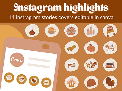 Instagram Canva highlights