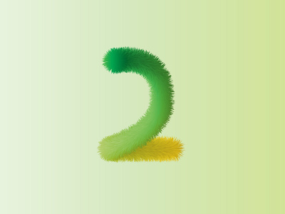 Furry Number Two art of the day best design creative design designer designtrend furrydesign furrynumber graphic design numbertwo trending typography design