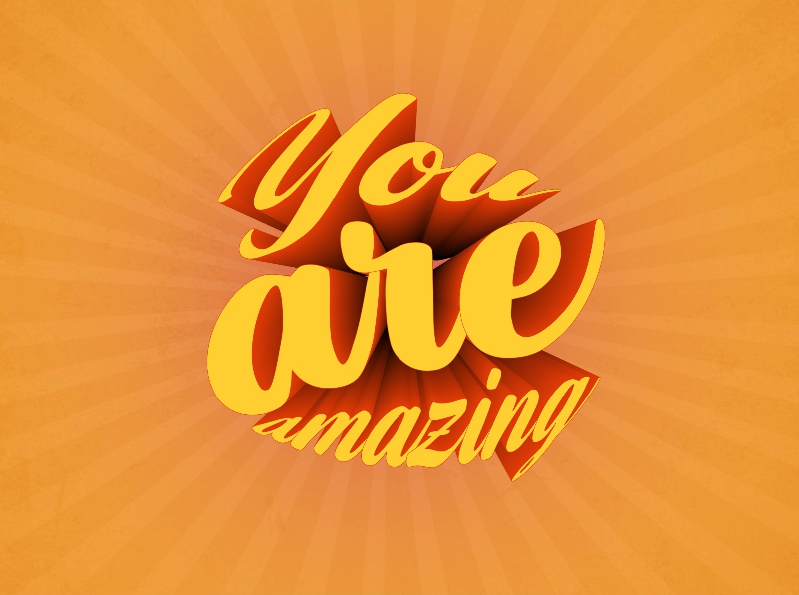 You are amazing Typography by Swakarma designs on Dribbble