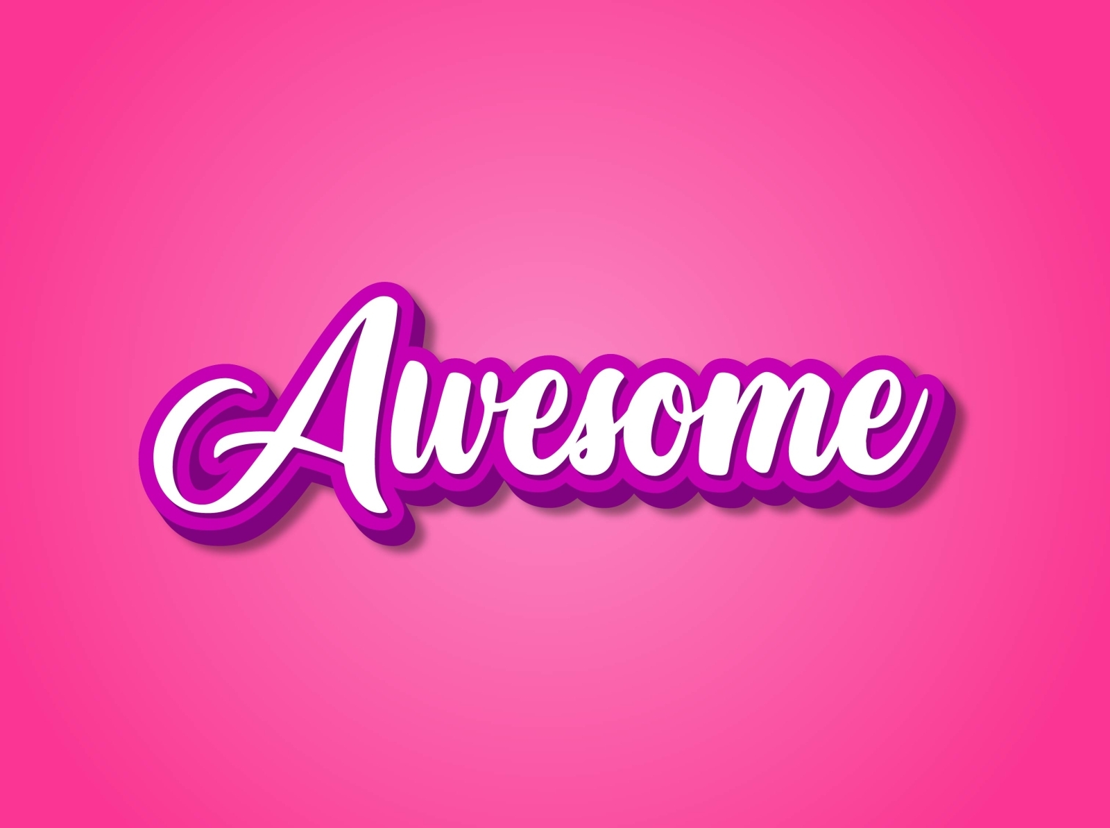 Awesome 3D Typography by Swakarma designs on Dribbble