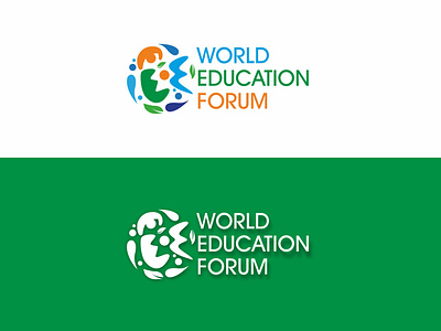 World Education Forum (WEF) logo design
