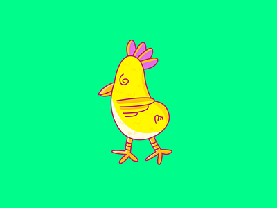 CHIKEN character chiken design illustrator vector yellow