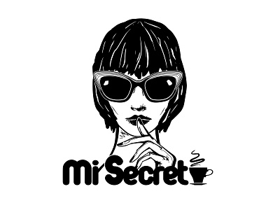 Logotipo "Mi Secreto" cafetería cafetería digital art digital painting diseño gráfico ilustración imagen logotipo marca mi secreto vector