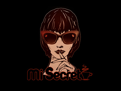 Logotipo "Mi Secreto" cafetería diseño gráfico ilustración ilustración digital imagen logotipo marca mi secreto vector