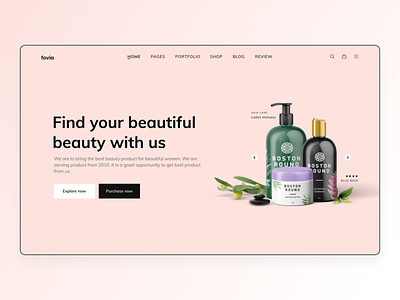 Fovia I Product landing page 3d branding design dribbble graphic design homepage interface interface design landing page marketing onboarding page product trend typography ui uiux ux vector web website template