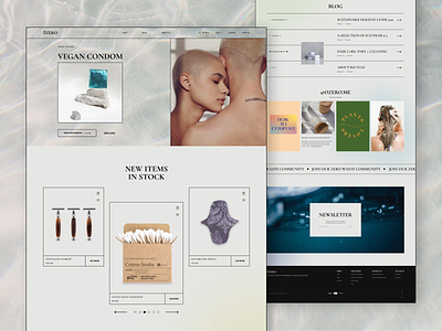 Ozero online store concept design ecommerce figma minimalistic online shop onlinestore ui uidesign web webdesign