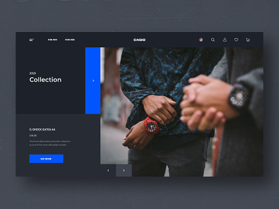 Casio — Latest Collection clean concept design ecommerce figma minimalistic ui uidesign web webdesign