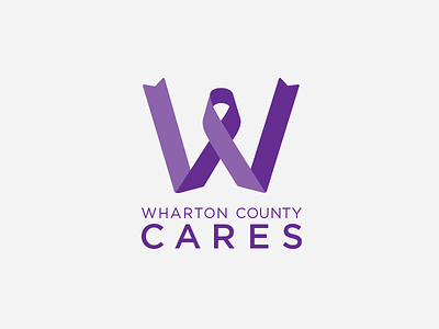 Wharton County Cares cancer county nonprofit ribbon support texas w wharton
