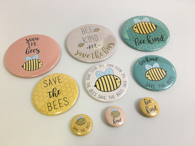 Save the Bees Button Campaign