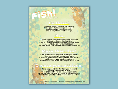 FISH! Philosophy course design educational educational illustration english esl grammar illustration speech summary