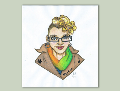 Alana art design illustration person personalized portrait traditional