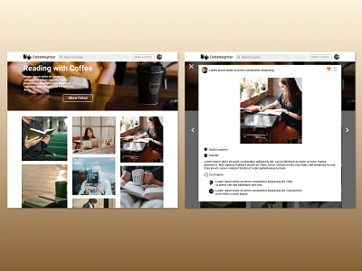 DaitaNeighbor Website Concept book coffee design ui webdesign website