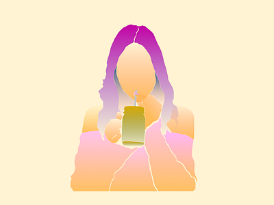 Drinking Coffee & Relax coffee flat illustration illustration illustration challenge