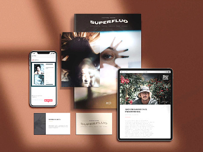 Superfluo Magazine - Emerging Art Brand branding design disruptive editorial editorial art editorial layout illustration ux young