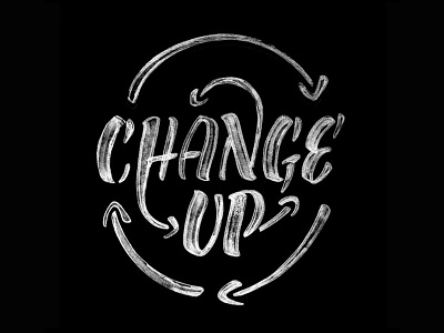 Change Up arrows caps casual change cycle lettering type