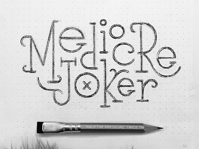 Mediocre Joker bubble cloud graphic illustration joker lettering mediocre round sans serif type typography
