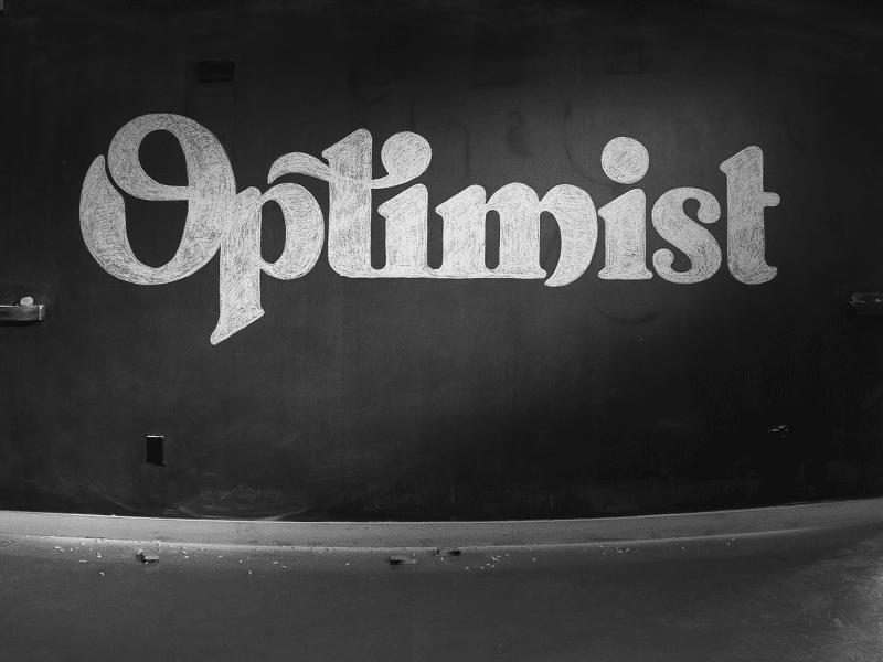 Optimist Video chalk gif lettering mural optimist timelapse type video