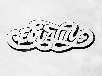 Equality - Mural Sketch equality graffiti hand lettering lettering shadow type typography