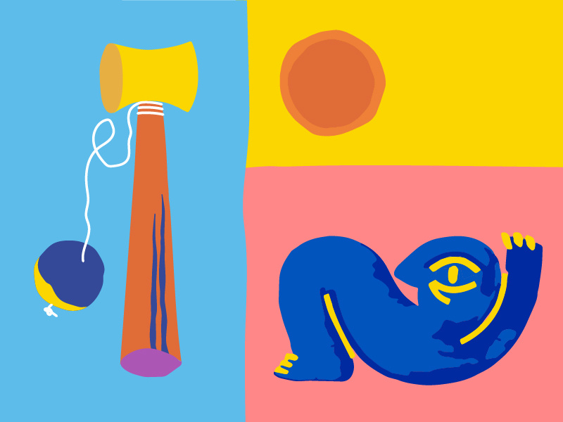 Mexican Summer toy combination illustration blob color mexican sketch vector illustrator character mexico summer
