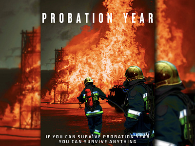 Probation Year graphic design photo compositing photoshop typography