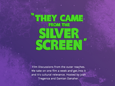 They Came From The Silver Screen Screen - New Site
