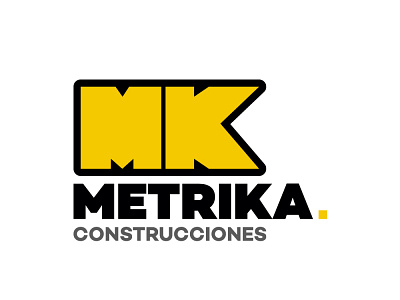 Metrika Construcciones branding design graphic design logo