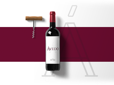 Ávido - Wine Label branding design label logo wine