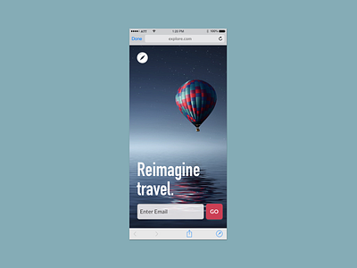 Daily UI : Day 003 :: Landing Page app design minimal typography ui vector web