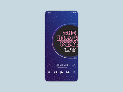Daily UI :: Day 009 :: Music Player app branding design icon illustration typography ui ux vector