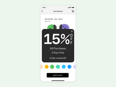 Daily UI // Day 036 // Special Offer app branding design minimal typography ui ux vector