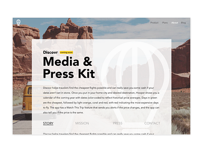Daily UI // Day 051 // Press Page
