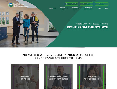 GLVREA- Greater Lehigh Valley Real Estate Academy web design website wordpress