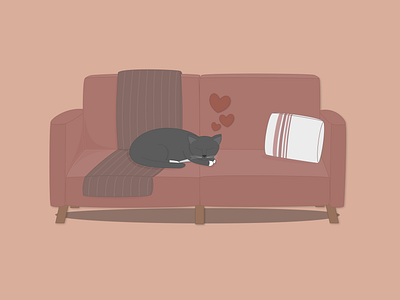 Weekly Warm-Up #5: Kitty Couch Snoozes