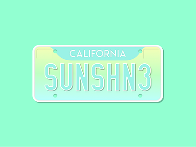 Weekly Warm-Up #6: California Cruisin' bright california cars design figma flat illustration license summer weeklywarmup