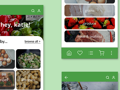 GoodMarket - Grocery Store Ecommerce App app design ecommerce figma graphic design grocery prototypes ui