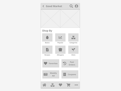 Good Market - Homepage v1 [Mobile] designlab figma grocery app homepage learning wireframe