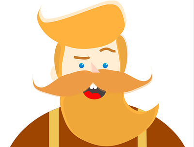 Illustration Challenge- Bob The Bearded Guy ! design illustration vector