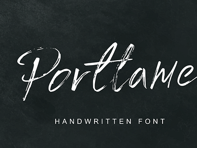 Portlame || Brush Font