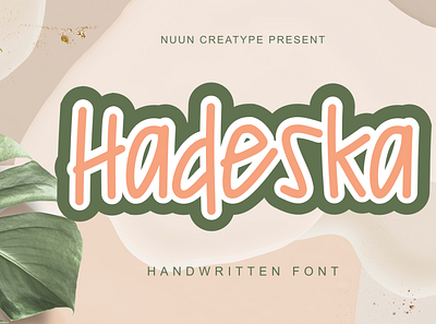 Hadeska baby branding comic font fancy fun font gothic graphic design happy kids logo school typography