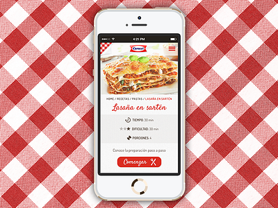 Recipe mobile app app mobile pasta web