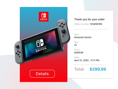 Daily UI Day #12: E-Commerce Shop (Single Item) adobe adobephotoshop branding daily ui 012 dailyui dailyuichallenge design ecommerce graphicdesign nintendo nintendo switch ui ui design uxui