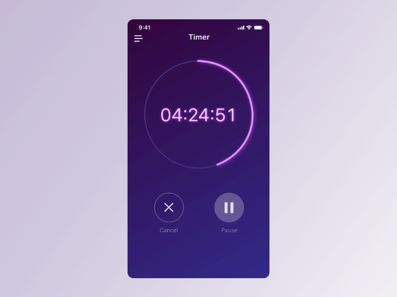 Daily UI Day #14: Timer adobe adobephotoshop adobexd daily ui dailylogochallenge dailyui dailyui 014 dailyuichallenge design first gif gif graphicdesign timer ui uxui