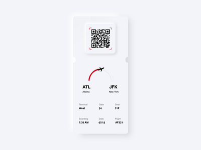 Daily UI Day #24: Boarding Pass