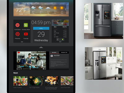 UI design for people who like to cook along app cook cookig cooking daily life design food food storage fridge illustration interfacedesign refrigerator ui uidesign usage