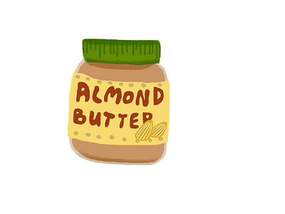 almond butter art